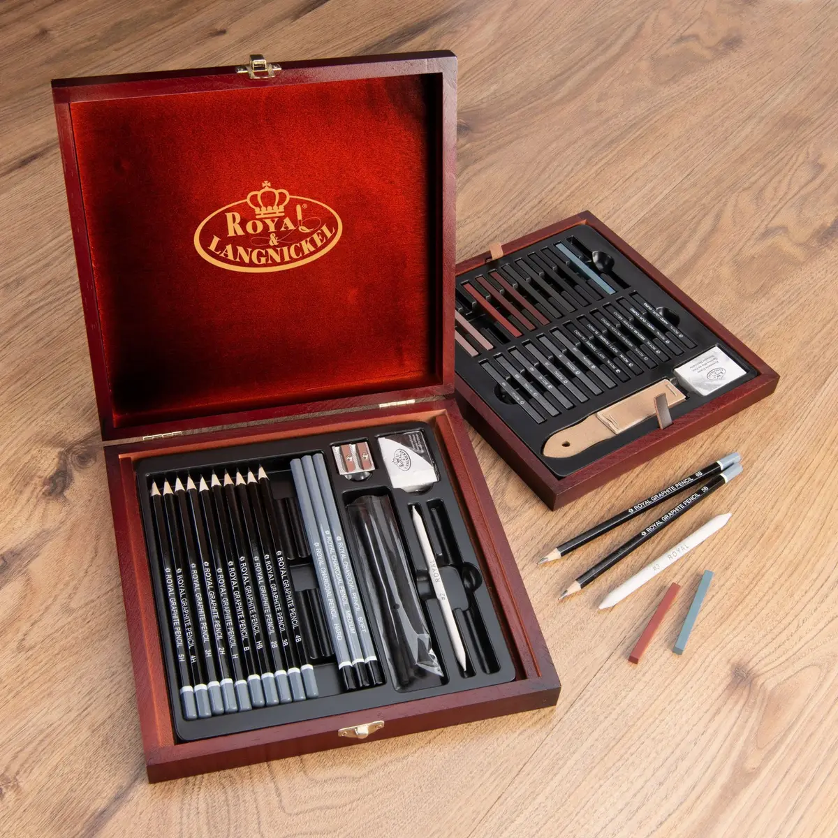 Royal & Langnickel RSET-SKET1600 Premier Sketch Pencil Art Set, 51-Piece | Premium Drawing Materials for Artists - view 6