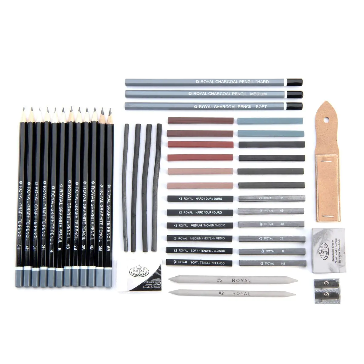 Royal & Langnickel RSET-SKET1600 Premier Sketch Pencil Art Set, 51-Piece | Premium Drawing Materials for Artists - view 2