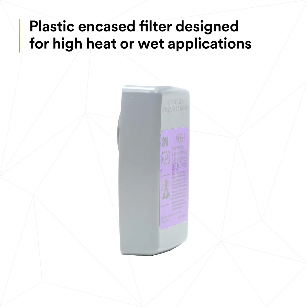 3M Particulate Filter 7093 P100 | High-Efficiency Oil & Non-Oil Particulates Filter (1 Pack of 12) - view 4