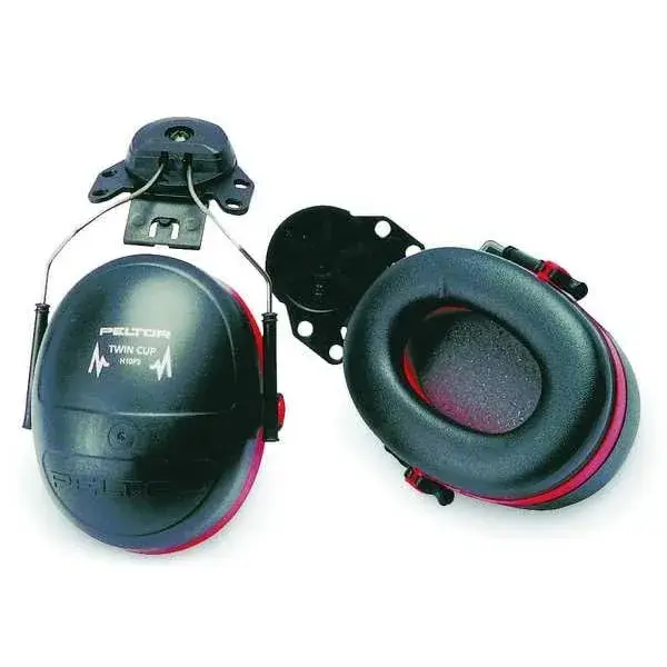 3M PELTOR Optime 105 Ear Muffs, Cap Style Hard Hat Attached, NRR 27 dB | Industrial Hearing Protection - view 4
