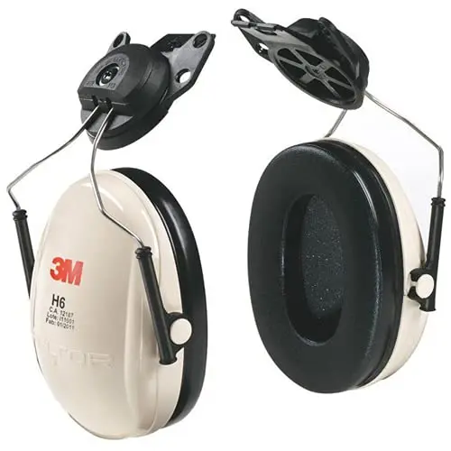 3M PELTOR Optime 95 Earmuffs, Cap Mount, 20 dB NRR, Beige | Industrial Hearing Protection - main product image