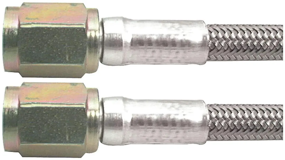 Allstar Performance ALL46300-60#3 Braided Steel Brake Lines 60 Inch | Durable PTFE & Stainless Steel - main product image