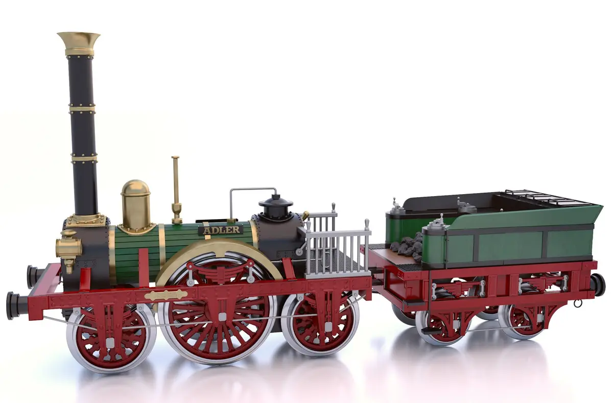 Occre Adler Locomotive 1:24 Scale Model Kit | Highly Detailed Plastic Assembly Kit for Collectors - main product image