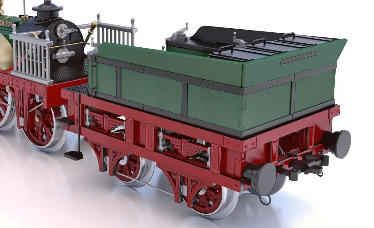Occre Adler Locomotive 1:24 Scale Model Kit | Highly Detailed Plastic Assembly Kit for Collectors - view 5