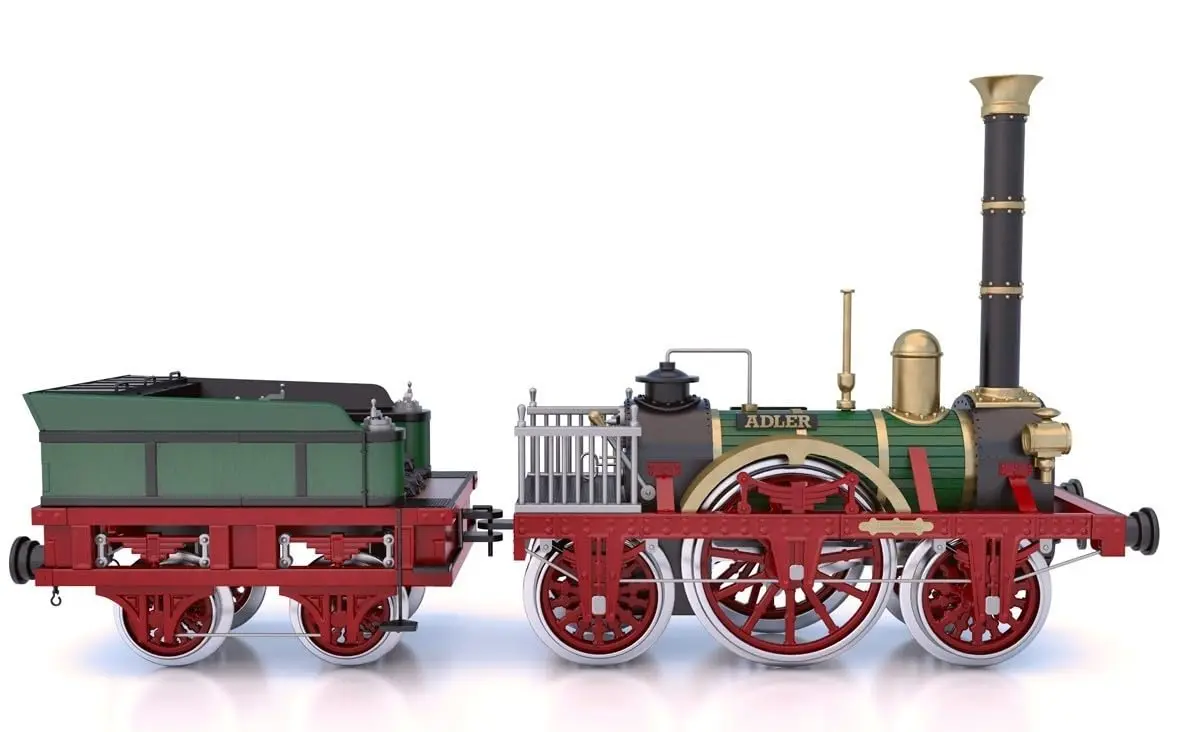 Occre Adler Locomotive 1:24 Scale Model Kit | Highly Detailed Plastic Assembly Kit for Collectors - view 2