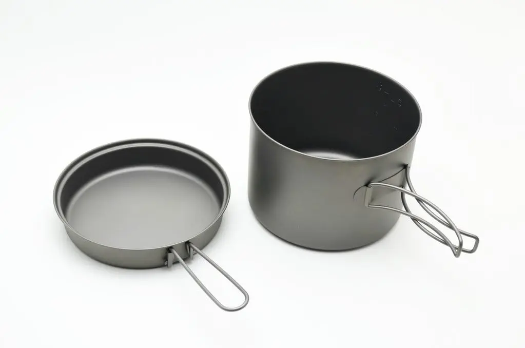 TOAKS Titanium 1600ml Pot with Pan | Ultralight, Corrosion-Resistant Camping Cookware - view 4