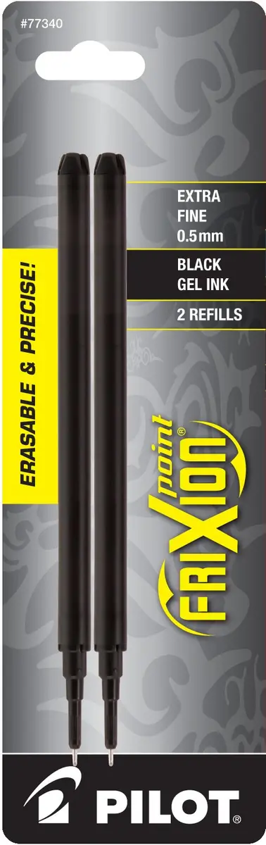 PILOT FriXion Point Gel Ink Refills 0.5 mm Pack of 2 | Erasable Fine Point for Precise Writing - main product image