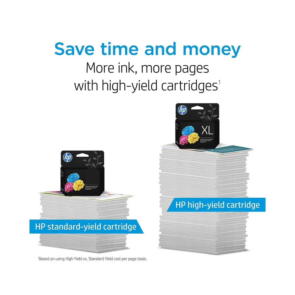 HP 62 Ink Cartridge Black XL and Tri-Color (Black XL + CMY) | 600 Pages Black, 165 Pages Tri-Color - view 4