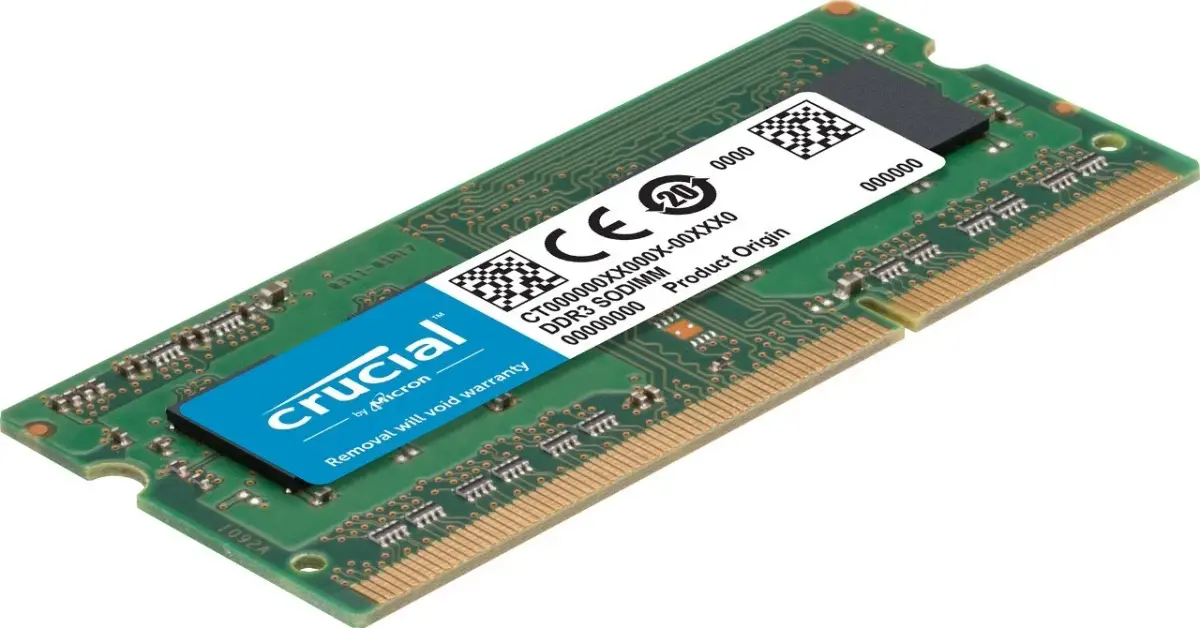Crucial 4GB DDR3 1600 MHz CL11 Laptop Memory CT51264BF160BJ | 4GB (4096MB) DDR3L SODIMM - view 3