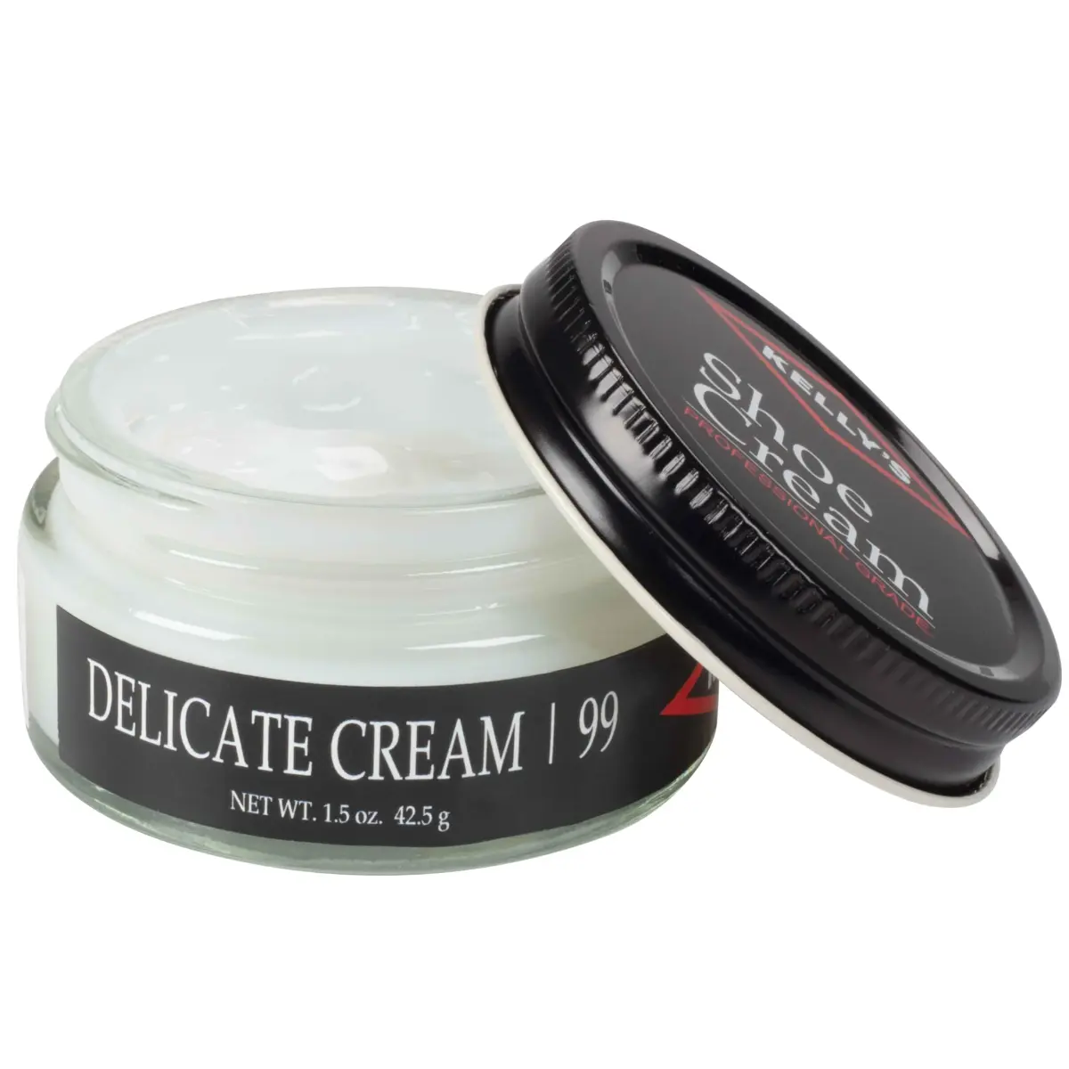 Kelly's Delicate Cream Shoe Polish 1.5 oz (44 ml) | Professional Leather Shoe Cream - main product image
