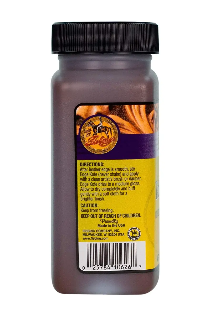Fiebing's Edge Kote Leather Paint Brown 118ml (4 Fl Oz) | Professional Flexible Water-Resistant Finish - view 2