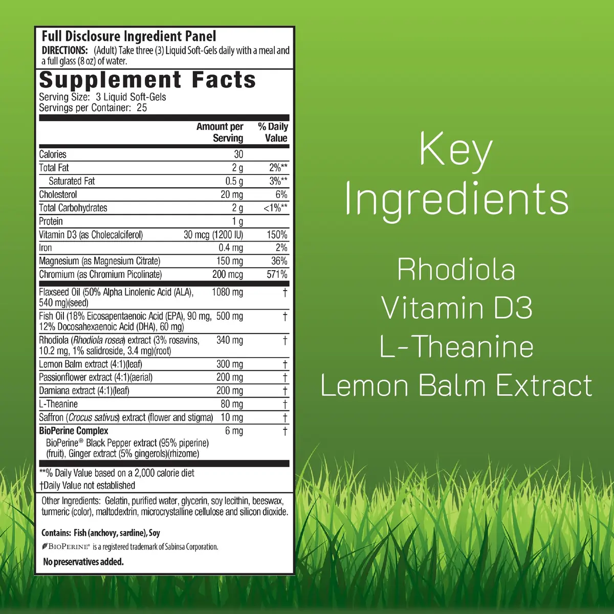 Irwin Naturals Sunny Mood Emotional Balance & Mood Support | 75 Softgels for Positive Mood & Stress Relief - view 2