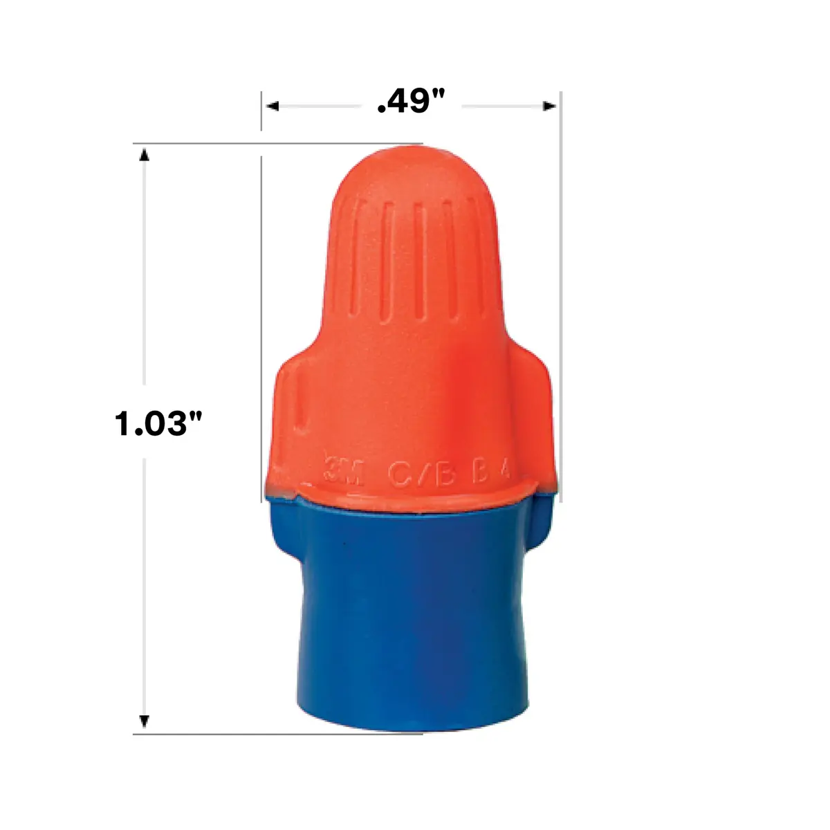 3M Performance Plus Wire Connector, O/B+ Pouch, 22-12 AWG | UL Listed, CSA Certified, Orange/Blue - view 3