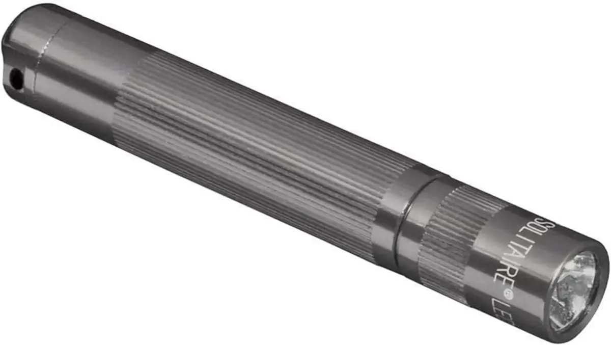 MagLite Solitaire LED Flashlight Gray | Compact, Water-Resistant, Adjustable Beam - main product image