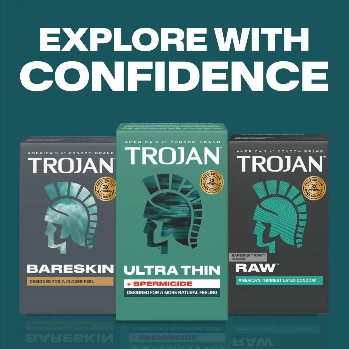 Trojan Ultra Thin Plus Spermicide Condoms 12 Count | Natural Feeling & Extra Pregnancy Protection - view 7