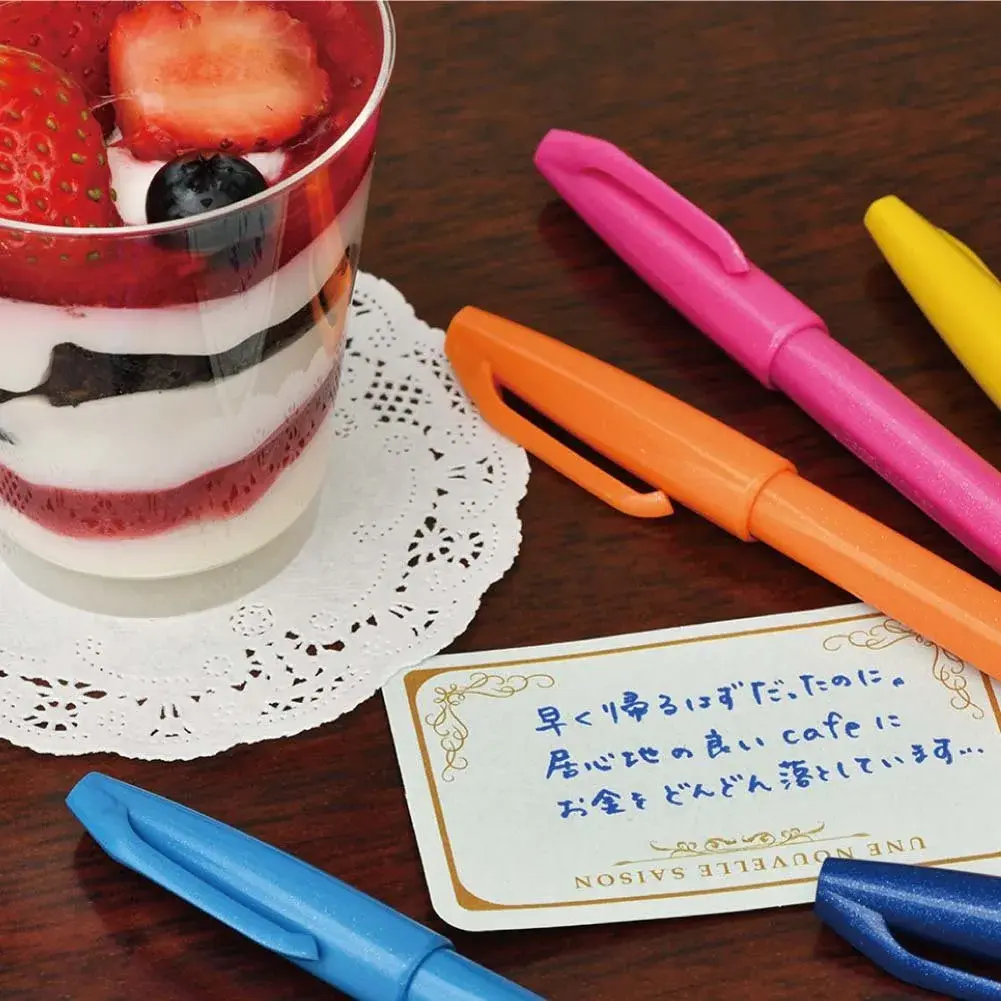 Pentel Pen Touch Felt-Tip Pens 12 Color Set SES15C-12 | Smooth Ink Flow for Art & Writing - view 4