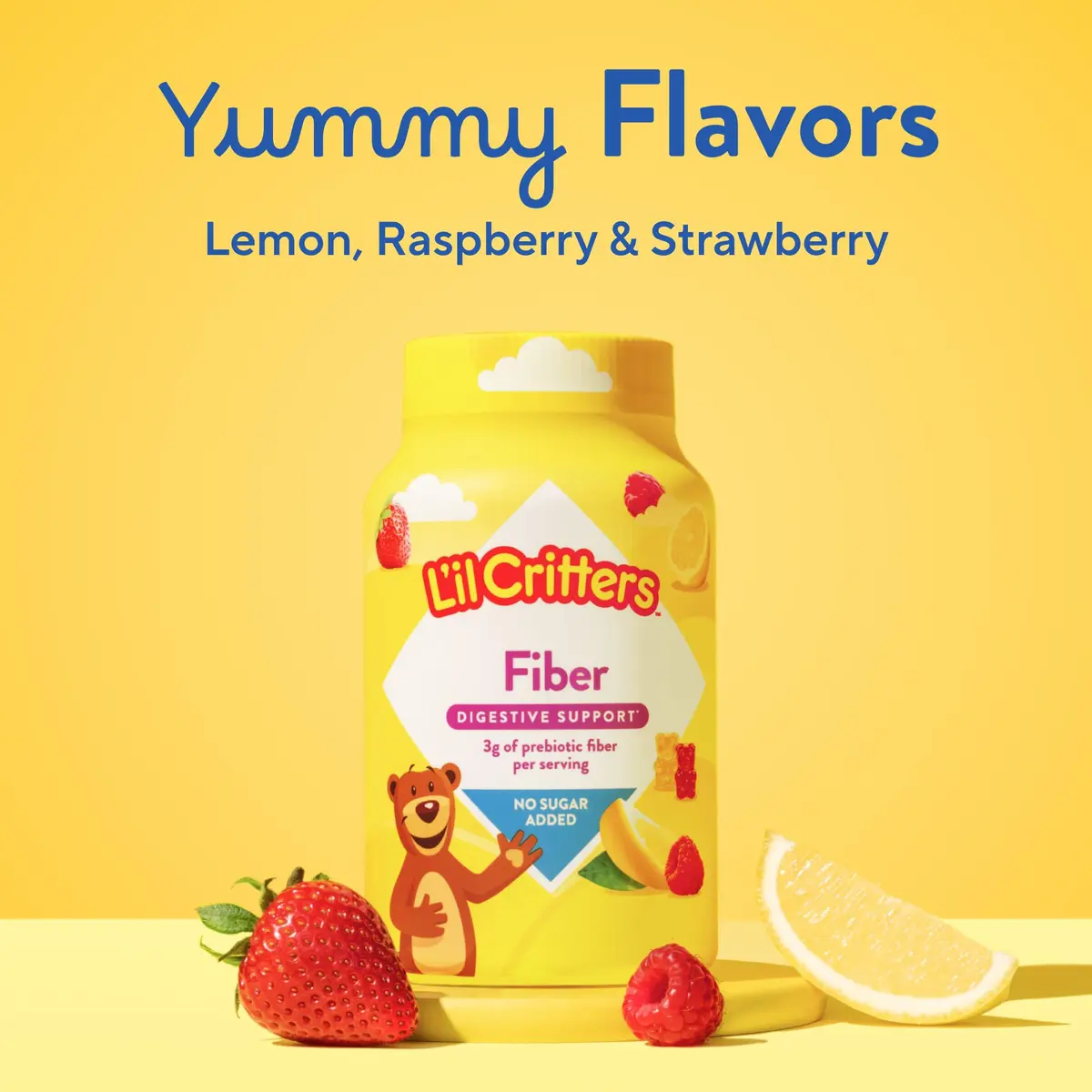 Lil Critters Kids Fiber Gummies for Digestive Support | Sugar Free, 90 Count (Pack of 1) - view 8
