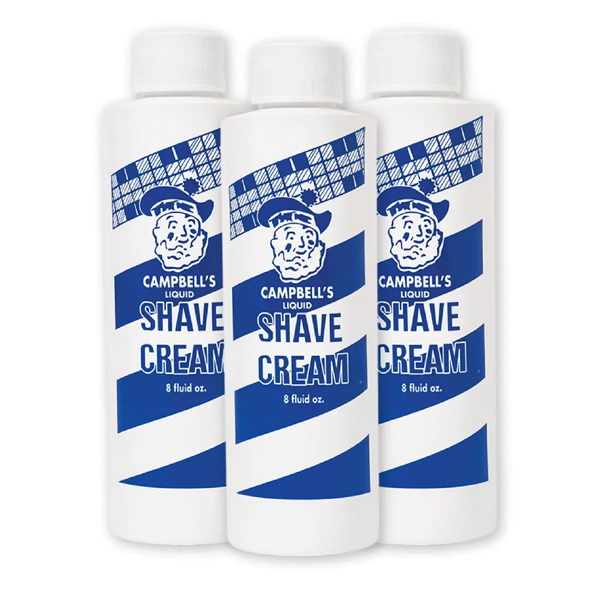 Campbell’s Liquid Shave Cream Lather, Barber Shaving Cream, 8 Oz (Pack of 3) | Barbershop-Quality Hot Lather - main product image