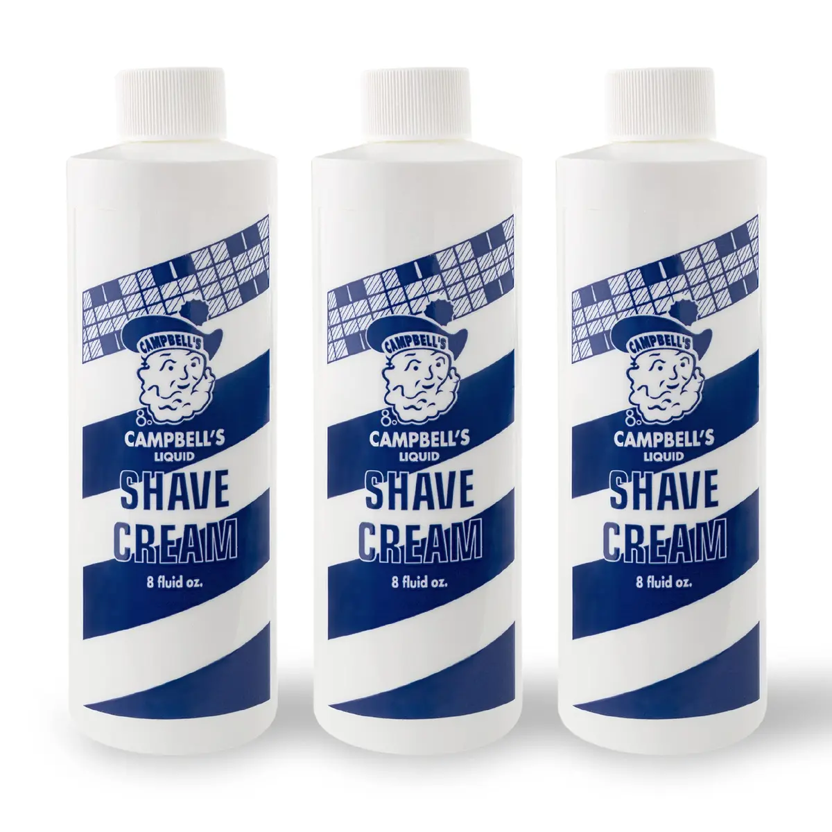 Campbell’s Liquid Shave Cream Lather, Barber Shaving Cream, 8 Oz (Pack of 3) | Barbershop-Quality Hot Lather - view 2