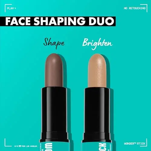 NYX PROFESSIONAL MAKEUP Wonder Stick Contour & Highlight Stick - Deep Rich, 0.32 oz (9 g) - view 2
