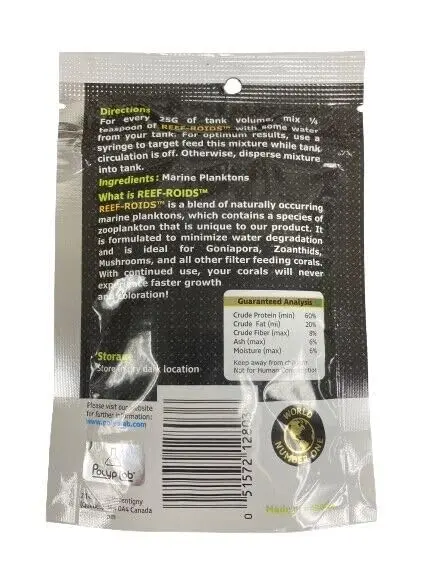 Polyp Lab Nano Reef-Roids Coral Food 37g (1.23 oz) | Enhances Coral Growth and Coloration - view 3