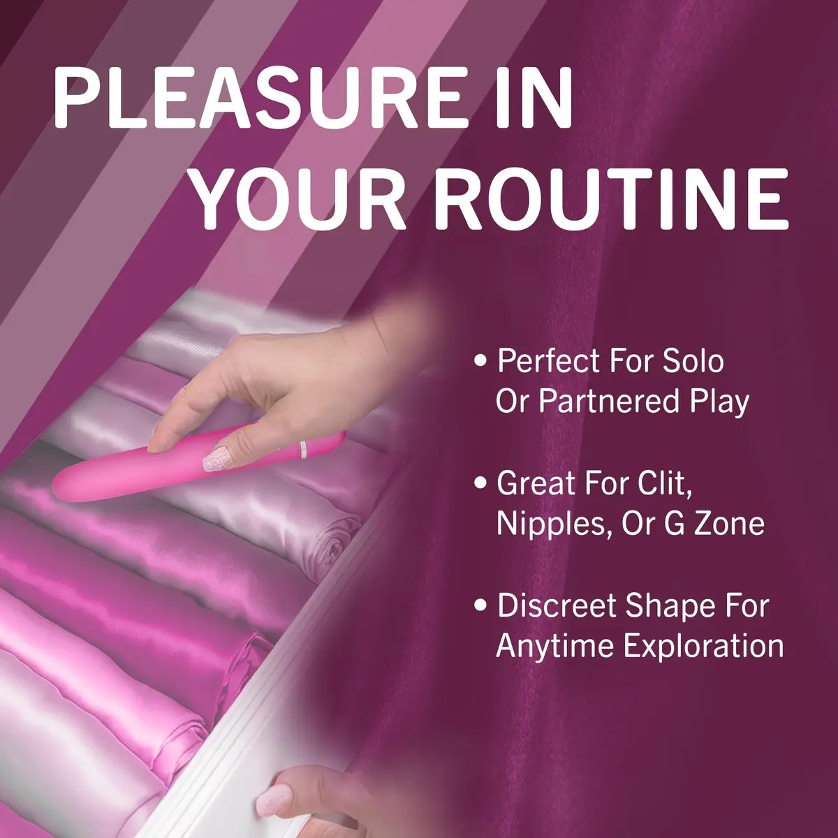 Blush Rosé Luxuriate 7" Vibrator for Women, Men & Couples - Multi-Speed Satin Smooth Wand - view 7