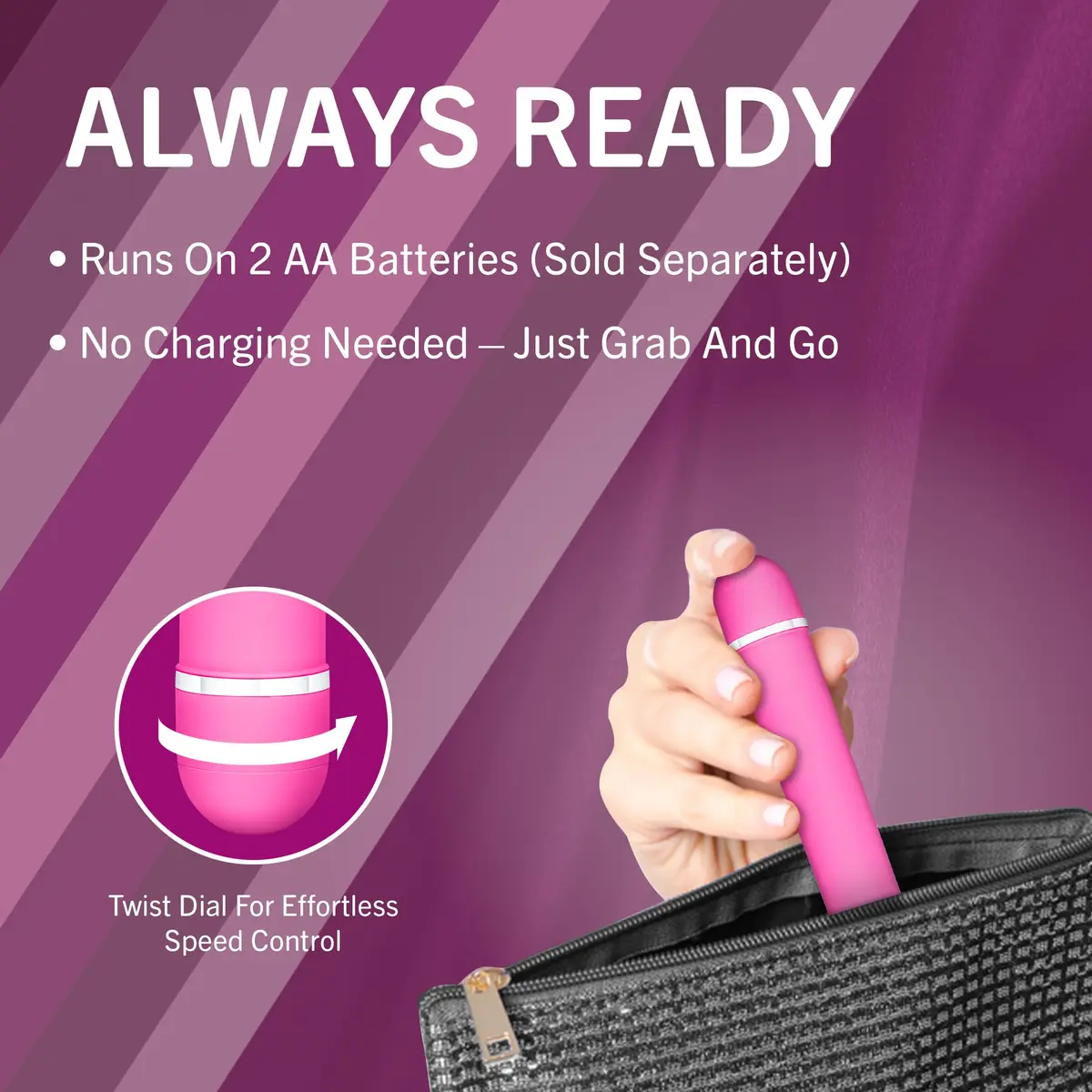 Blush Rosé Luxuriate 7" Vibrator for Women, Men & Couples - Multi-Speed Satin Smooth Wand - view 8