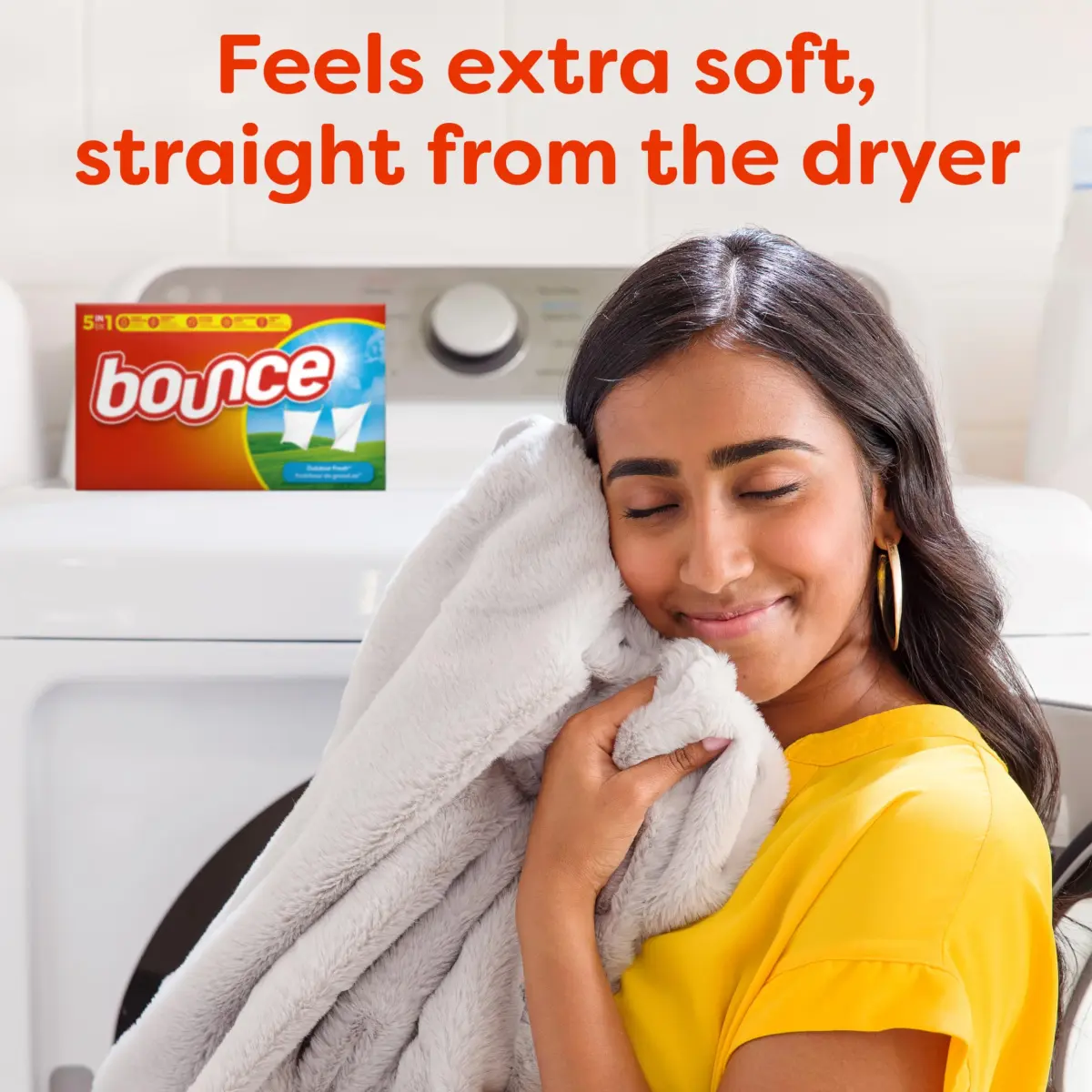 Bounce Outdoor Fresh Fabric Softener Dryer Sheets 34 Count | Controls Static & Reduces Wrinkles - view 5