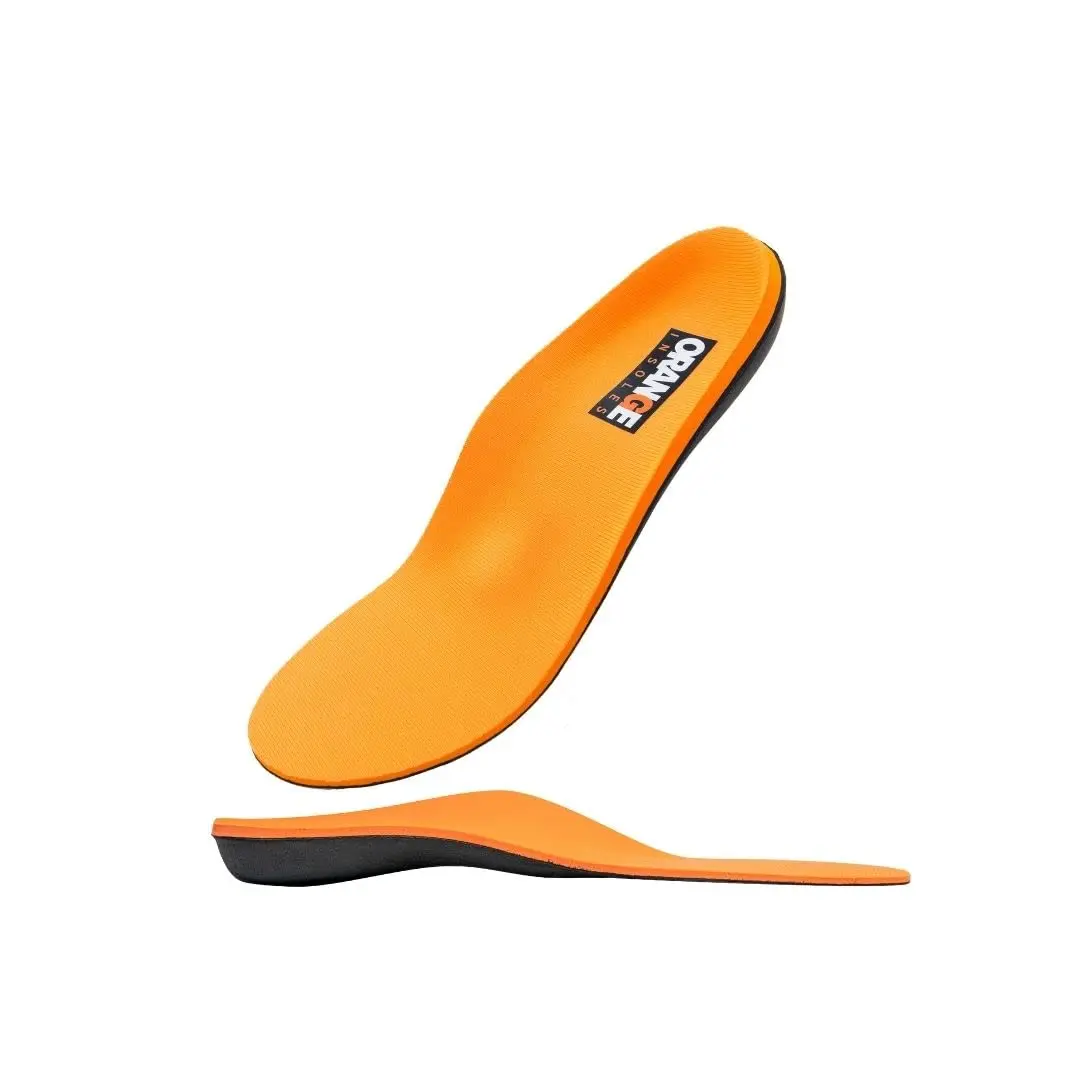 Orange Full Length I Insoles for Men Size 12-12.5 | Orthotic Support for Running & Work - main product image