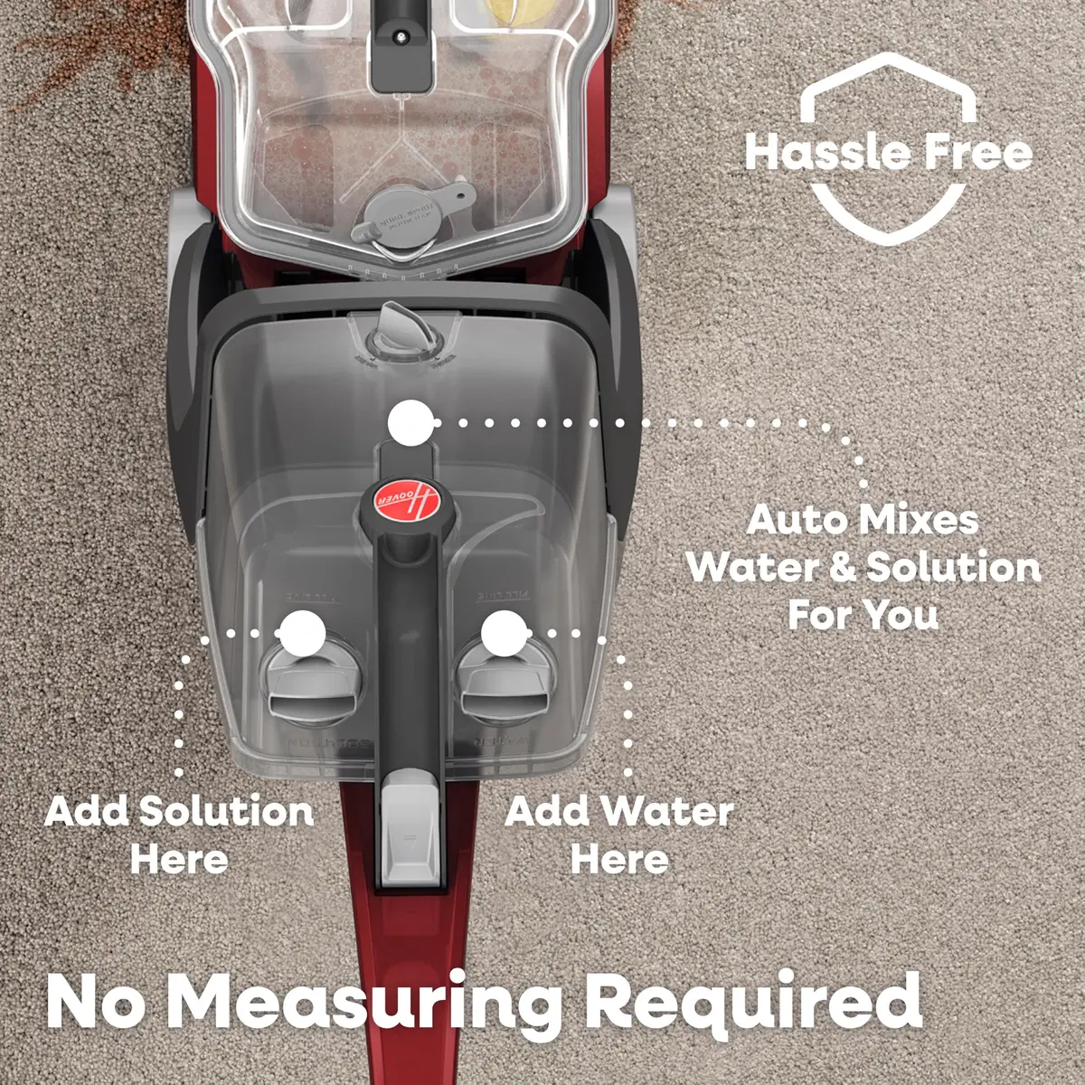 Hoover PowerScrub XL Pet Carpet Cleaner Machine for Carpet & Upholstery | Deep Stain Removal & Fast Drying - view 4
