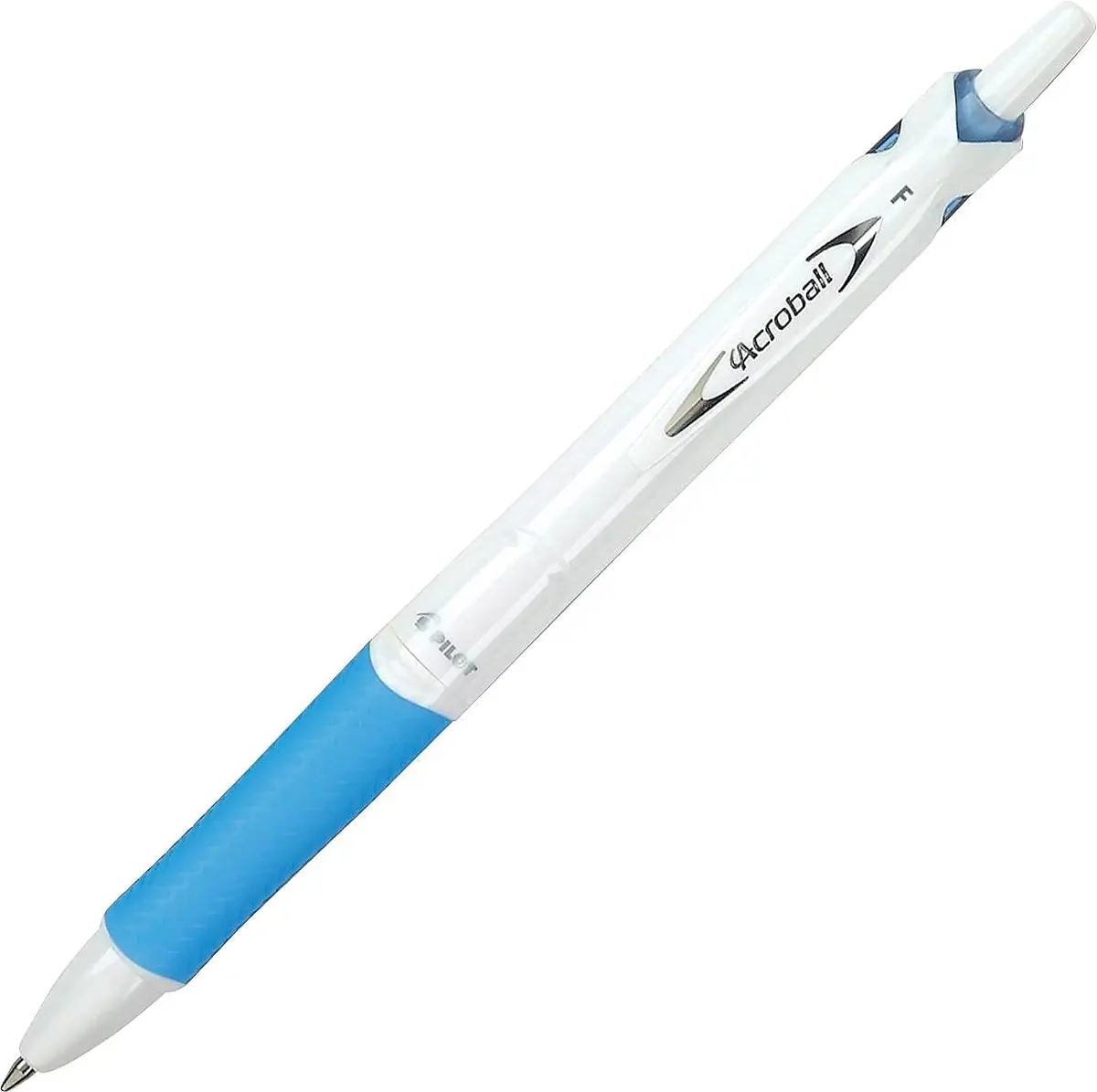 PILOT Acroball PureWhite Advanced Ink Ball Point Pens 0.7mm | Smear-Resistant, Refillable, 12-Pack for Students & Professionals - main product image