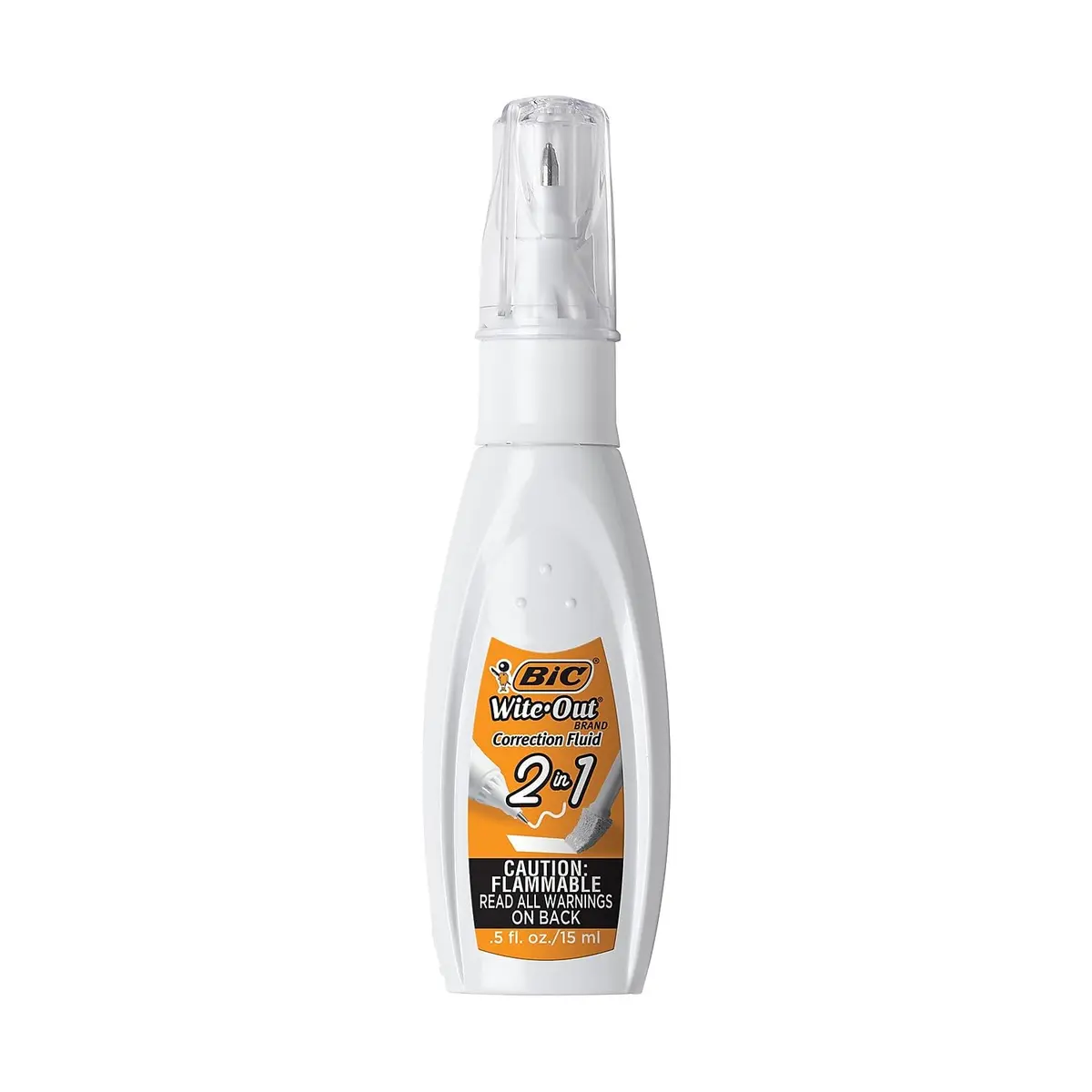 BIC Wite-Out 2-in-1 Correction Fluid Pen 15ml (0.5 Fl Oz) | Smooth Ink Flow for Precise Corrections - view 5