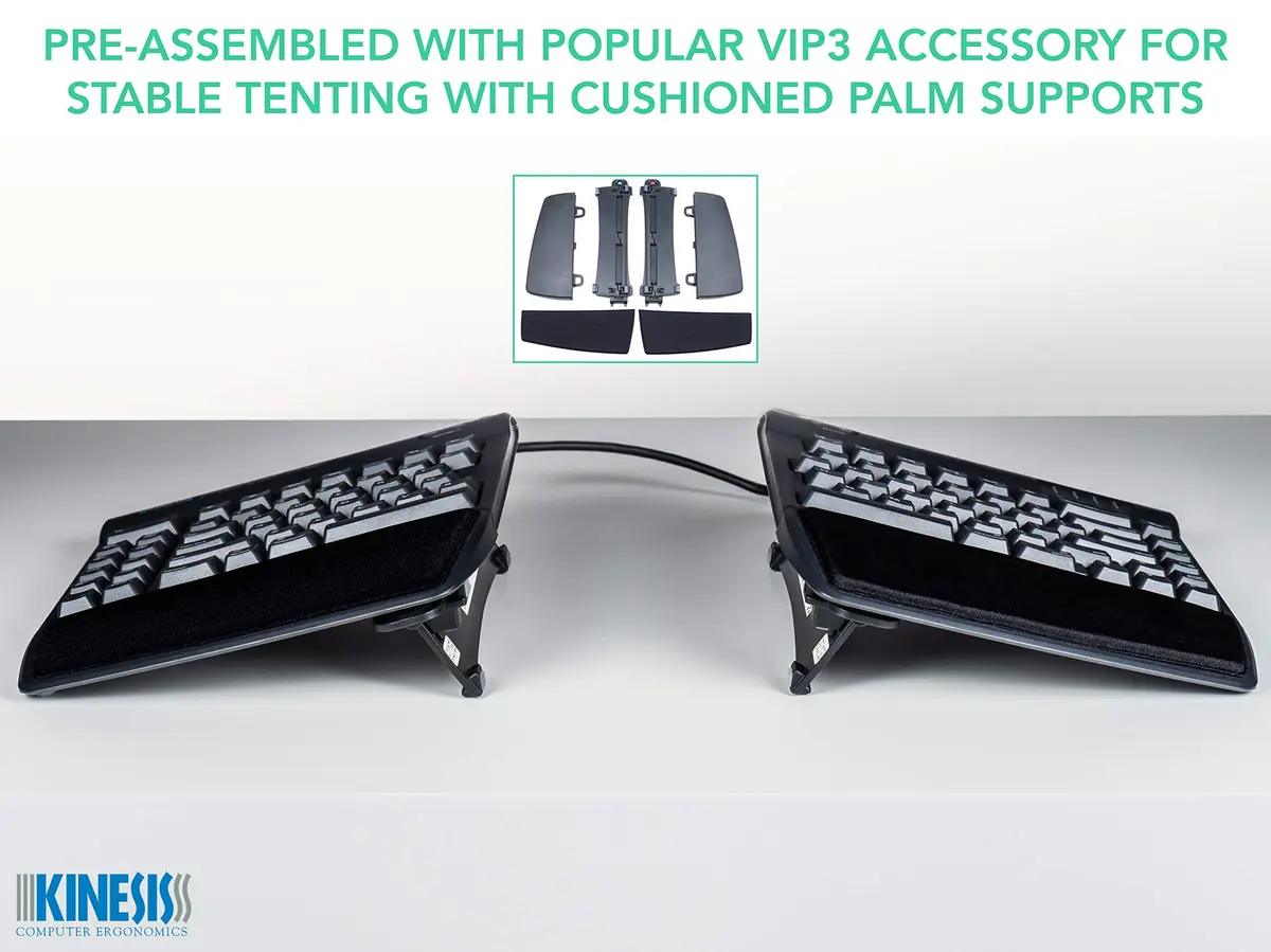 KINESIS Freestyle2 Ergonomic Keyboard for Mac | Adjustable Split Design, VIP3 Lifters, Low-Force Membrane Switches - view 4
