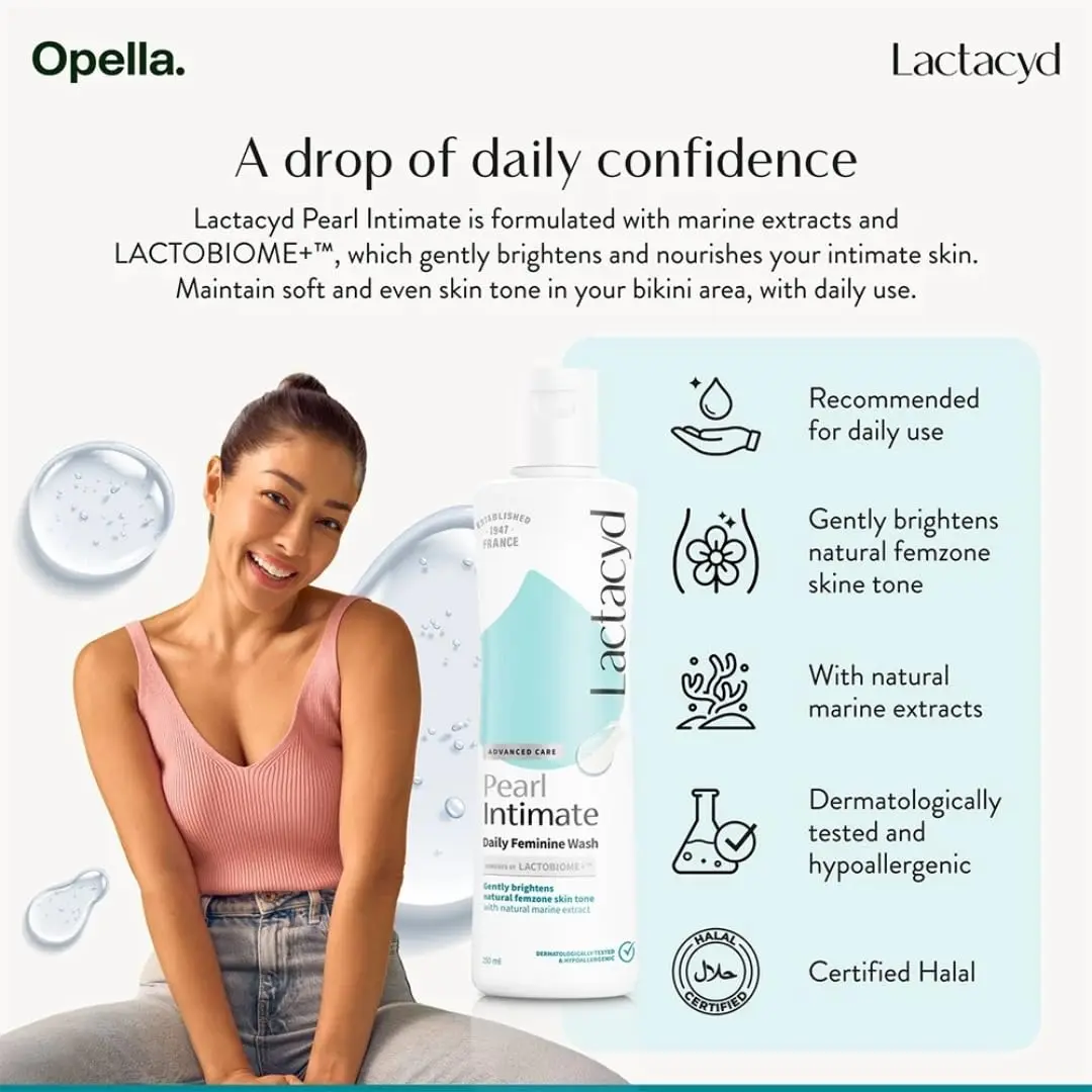 Lactacyd White Intimate Whitening Daily Feminine Wash 150ml (5.07 Fl Oz) | pH Balanced & Hypoallergenic - view 5
