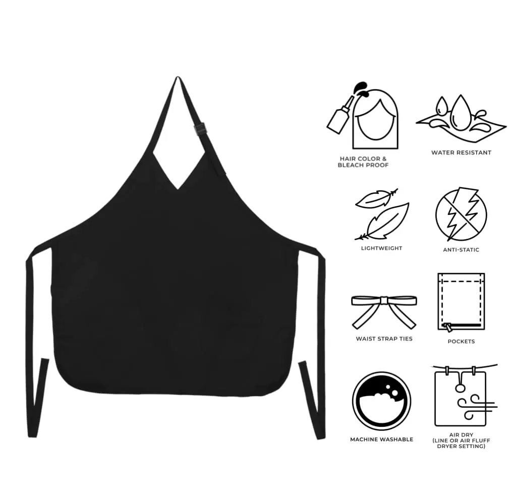 Cricket Water-Resistant Hair Stylist Apron | Bleach-Proof, Anti-Static, Adjustable Straps (One Size) - view 3
