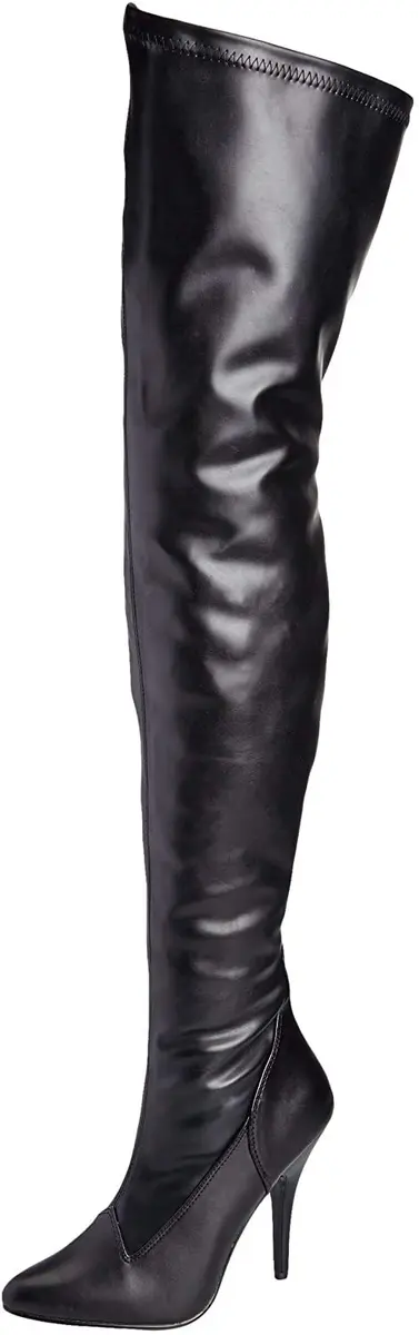 Pleaser Seduce-3000 Thigh-high Boots 14 US | Sexy Red Varnish with 5" Heel (70-120c) - main product image