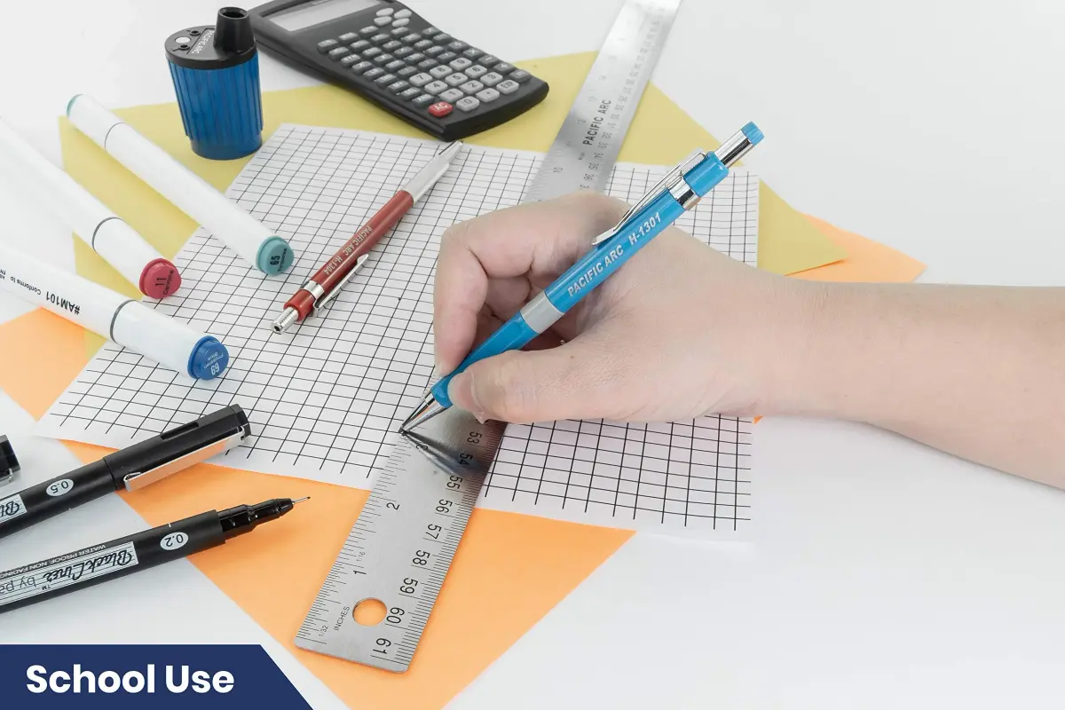 Pacific Arc Stainless Steel 24 Inch Metal Ruler with Cork Back & Metric Graduations | Precise Measuring Tool - view 9