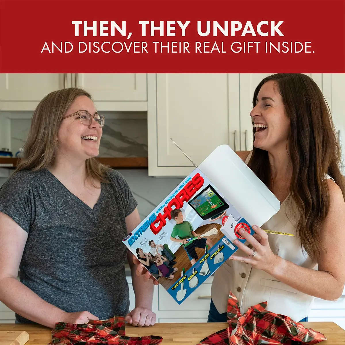 Prank Pack Extreme Chores Gag Gift Box 28.6cm x 30.8cm x 0.7cm (11.25" W x 9" H x 3.25" D) | Wrap Your Real Present in a Funny Authentic Prank-O Gag Present Box - view 6