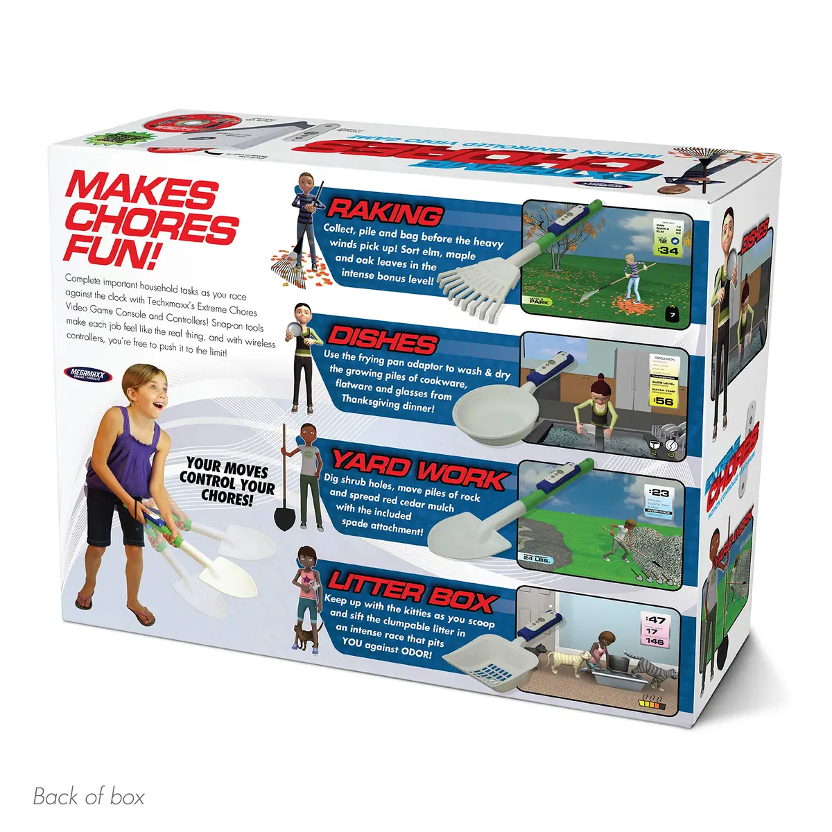 Prank Pack Extreme Chores Gag Gift Box 28.6cm x 30.8cm x 0.7cm (11.25" W x 9" H x 3.25" D) | Wrap Your Real Present in a Funny Authentic Prank-O Gag Present Box - view 8