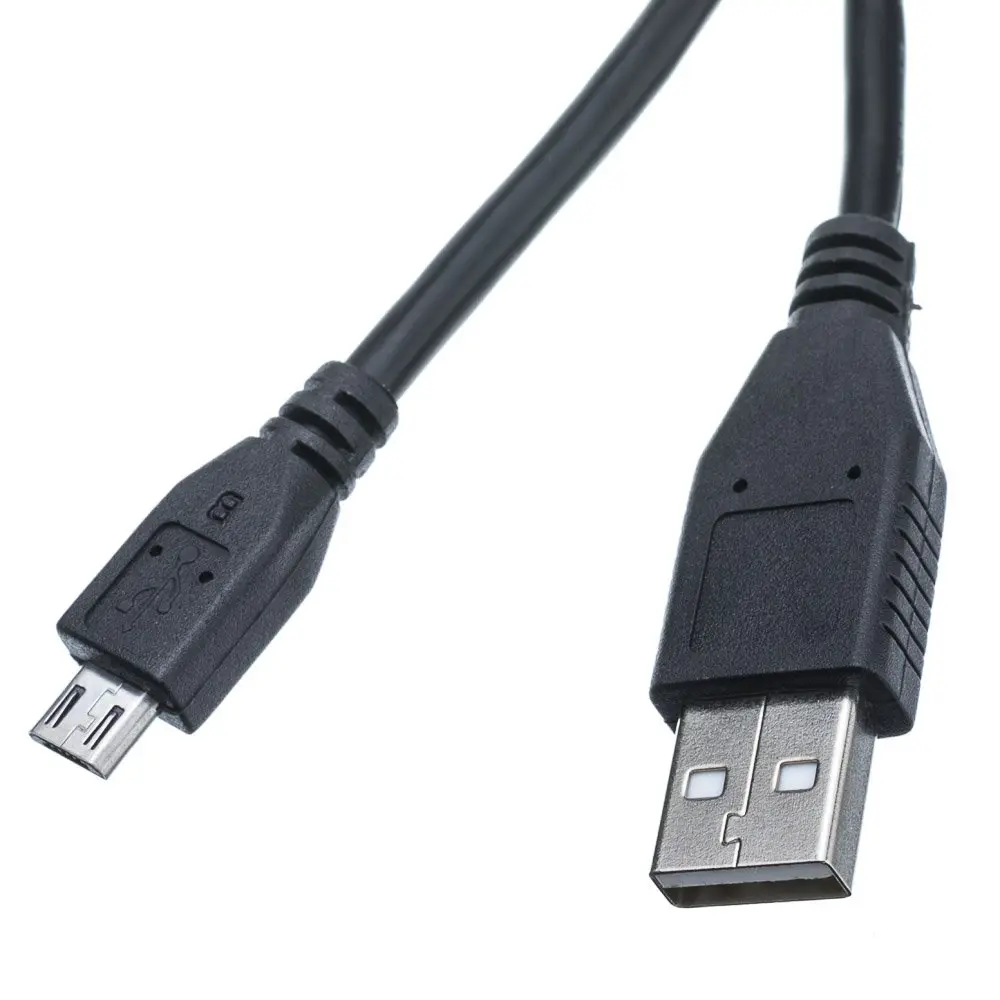 CableWholesale 1.5 ft (18 in) Micro USB 2.0 Cable Black | Syncs Data at 480 Mbps - main product image