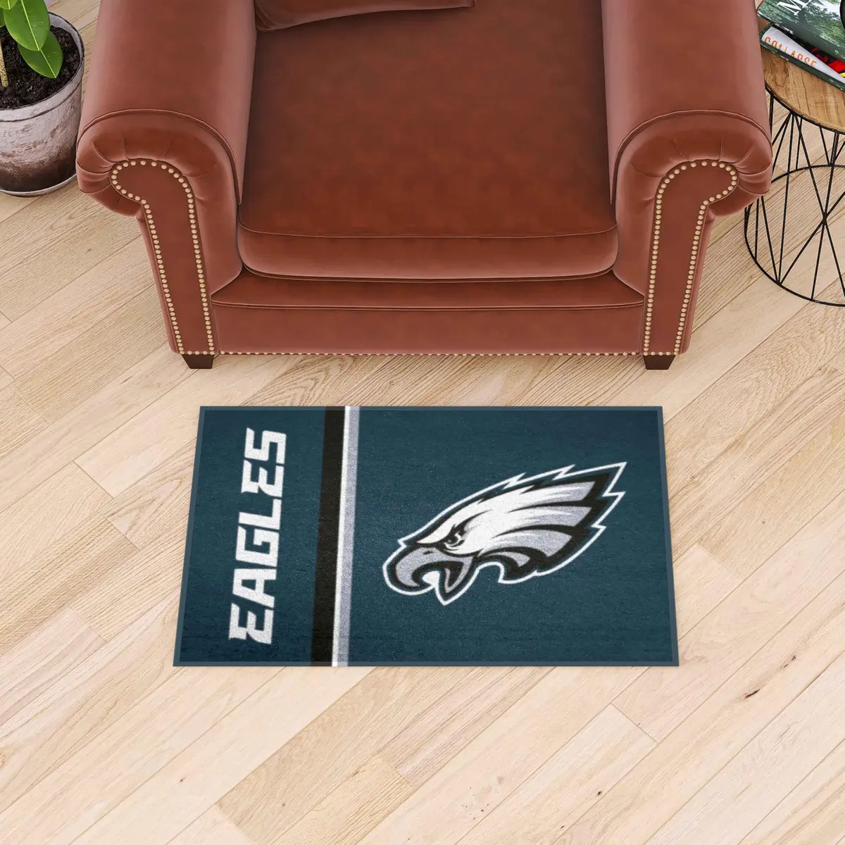 FANMATS NFL Cleveland Browns Runner Mat 2'6" x 6' | Football Field Design, Team Colors, Made in USA - view 2