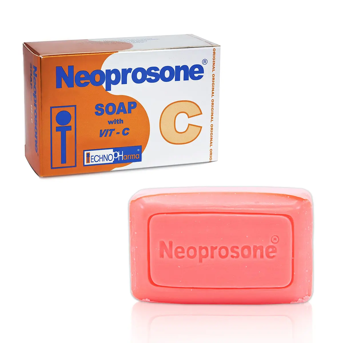 Neoprosone Skin Brightening Soap 80 g (2.82 oz) | Fade Dark Spots on Knees, Elbows, Face, Private Areas with Vitamin C & Castor Oil - main product image