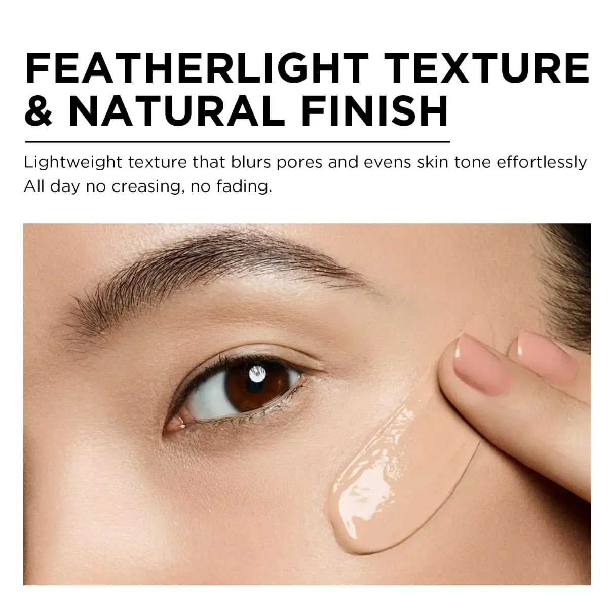 Lord & Berry Cream Foundation Makeup Sand 50ml (1.69 Fl Oz) | Full Coverage with Hyaluronic Acid - view 4