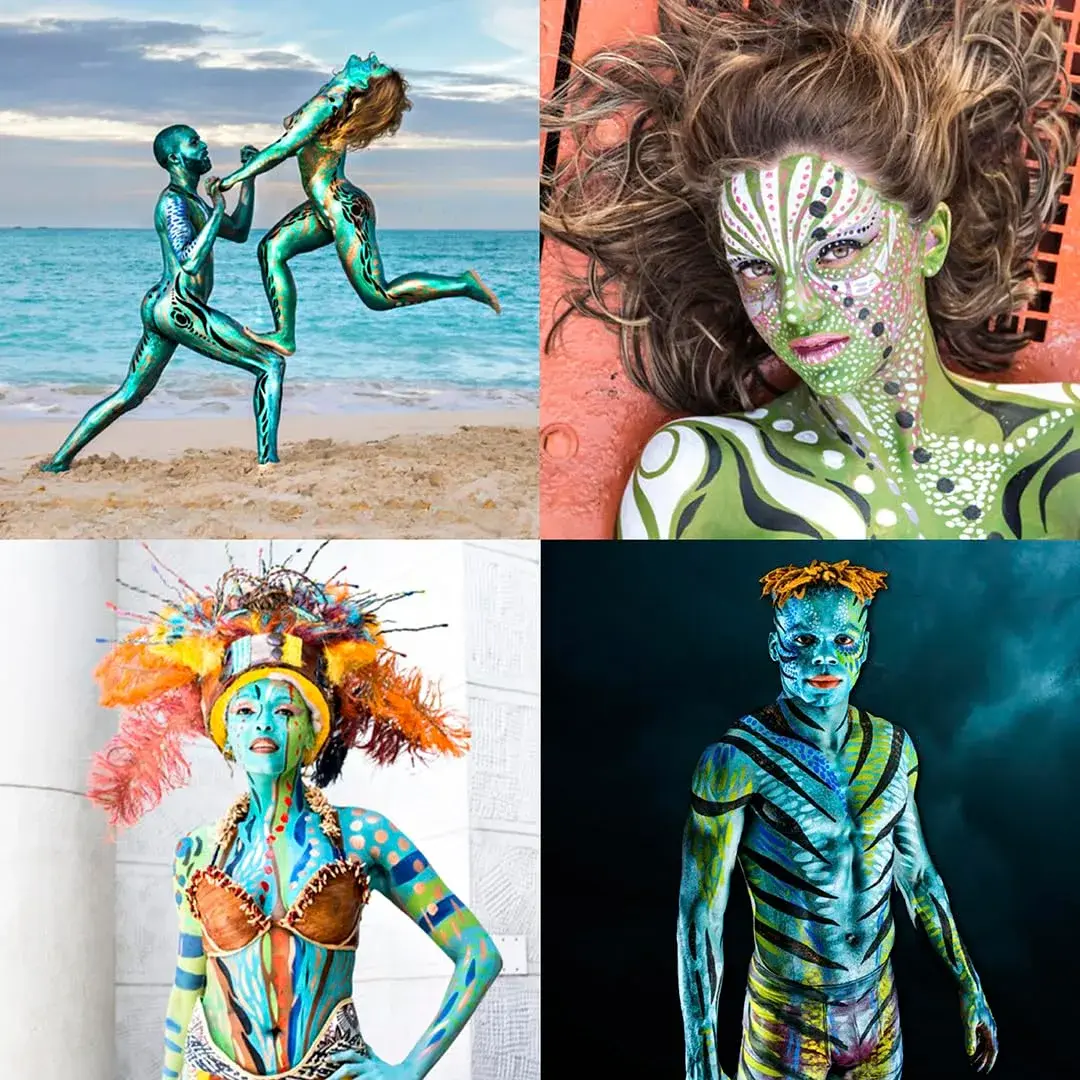 TAG Pearl Silver Face and Body Paint 32gm (1.13 oz) | Hypoallergenic, Non-Toxic, Wax-Based for Flexible Designs - view 7