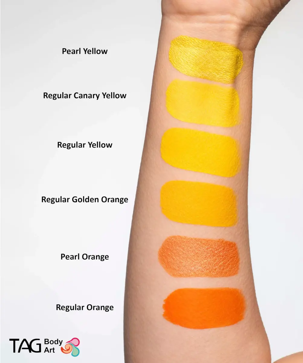 TAG Body Art Pearl Yellow Face Paint 32gm (1.13 oz) | Hypoallergenic, Non-Toxic, Wax-Based Formula - view 5