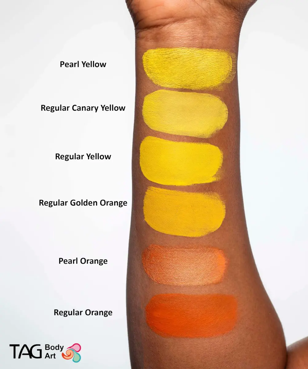 TAG Body Art Pearl Yellow Face Paint 32gm (1.13 oz) | Hypoallergenic, Non-Toxic, Wax-Based Formula - view 6