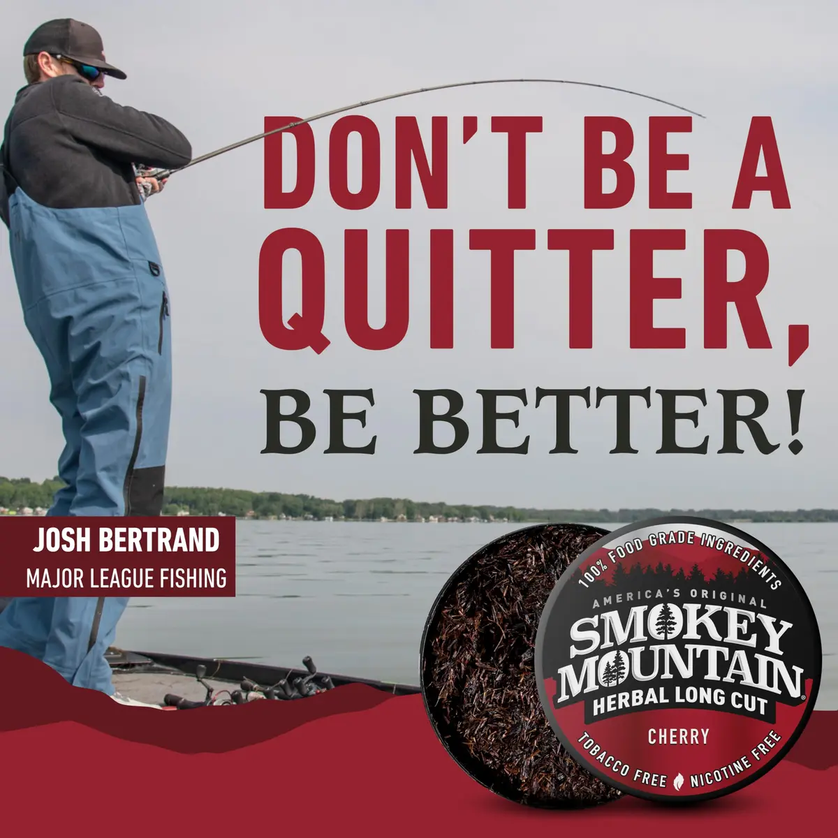 Smokey Mountain Herbal Long Cut Cherry, 5 Can Box | Tobacco-Free Nicotine-Free Herbal Chew - view 5