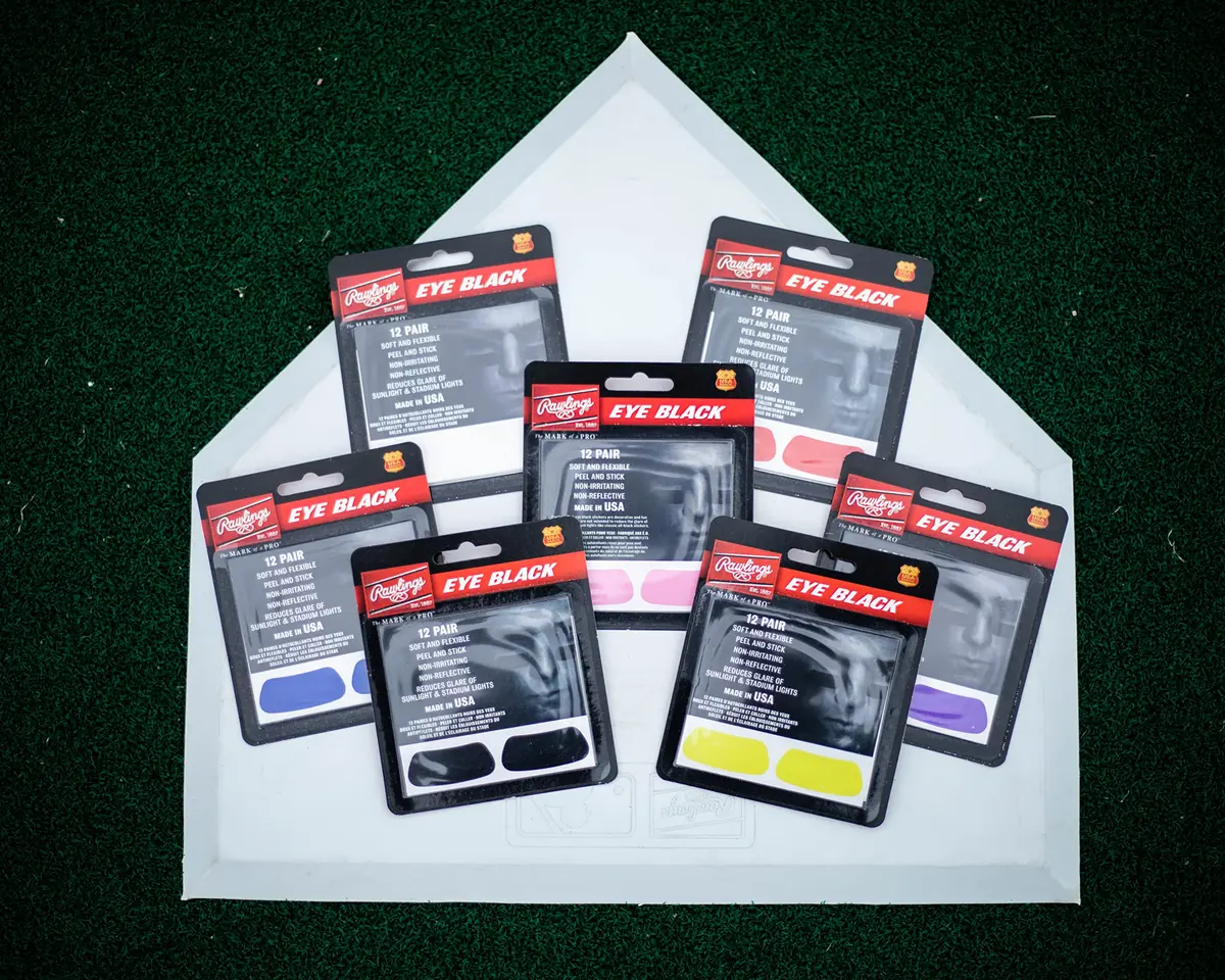 Rawlings Eye Black Adhesive Stickers | Black | 12 Pairs for Athletes - view 5