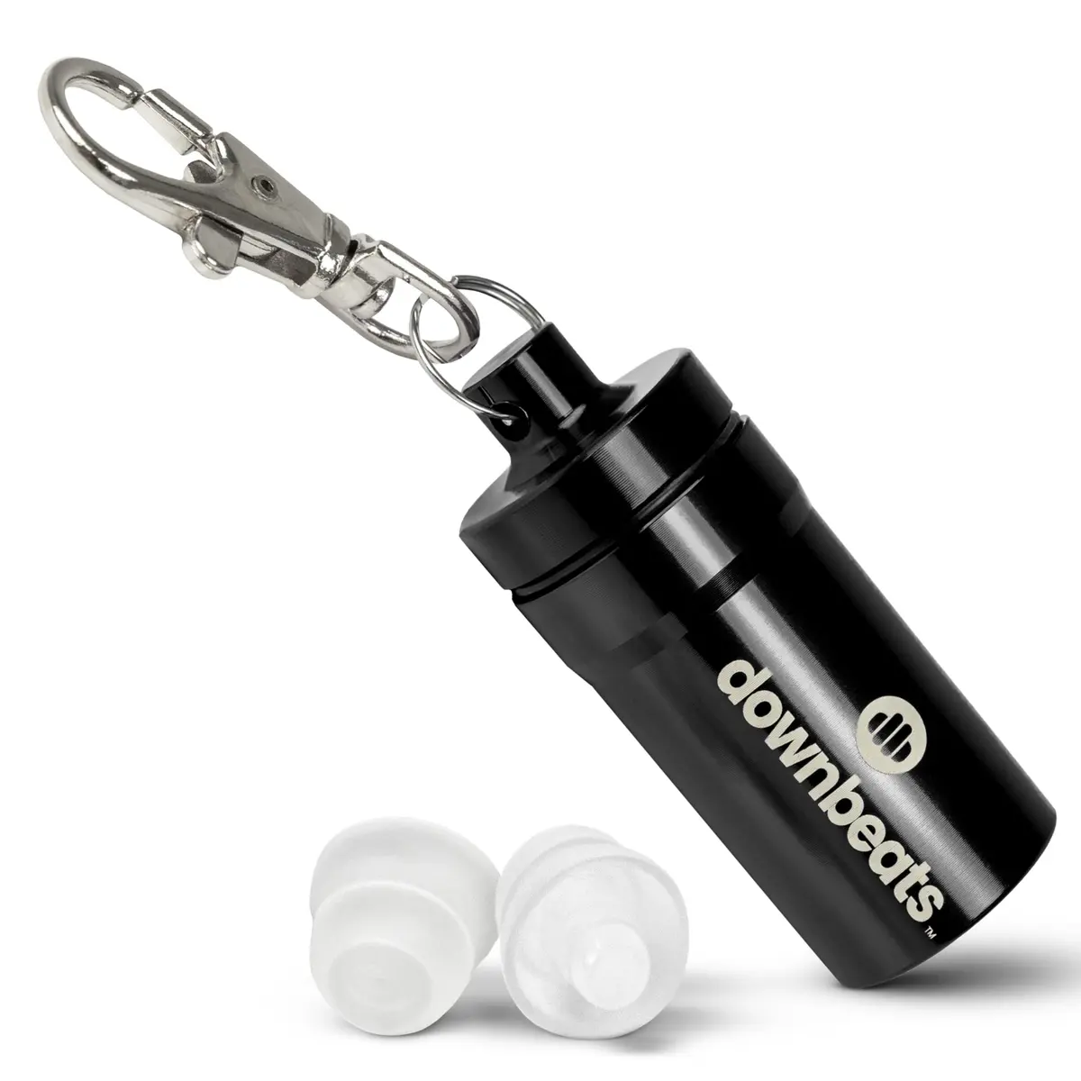 DownBeats Clear Earplug High Fidelity Ear Plugs for Concerts, Festivals & Noisy Events - 18dB Noise Reduction with Aluminum Case - main product image