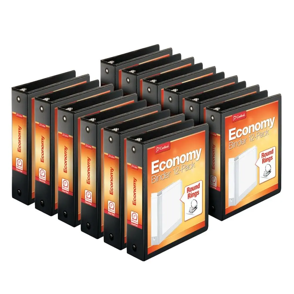 Cardinal Economy 3-Ring Binder 2" Round Rings 475 Sheets | ClearVue Presentation View - main product image